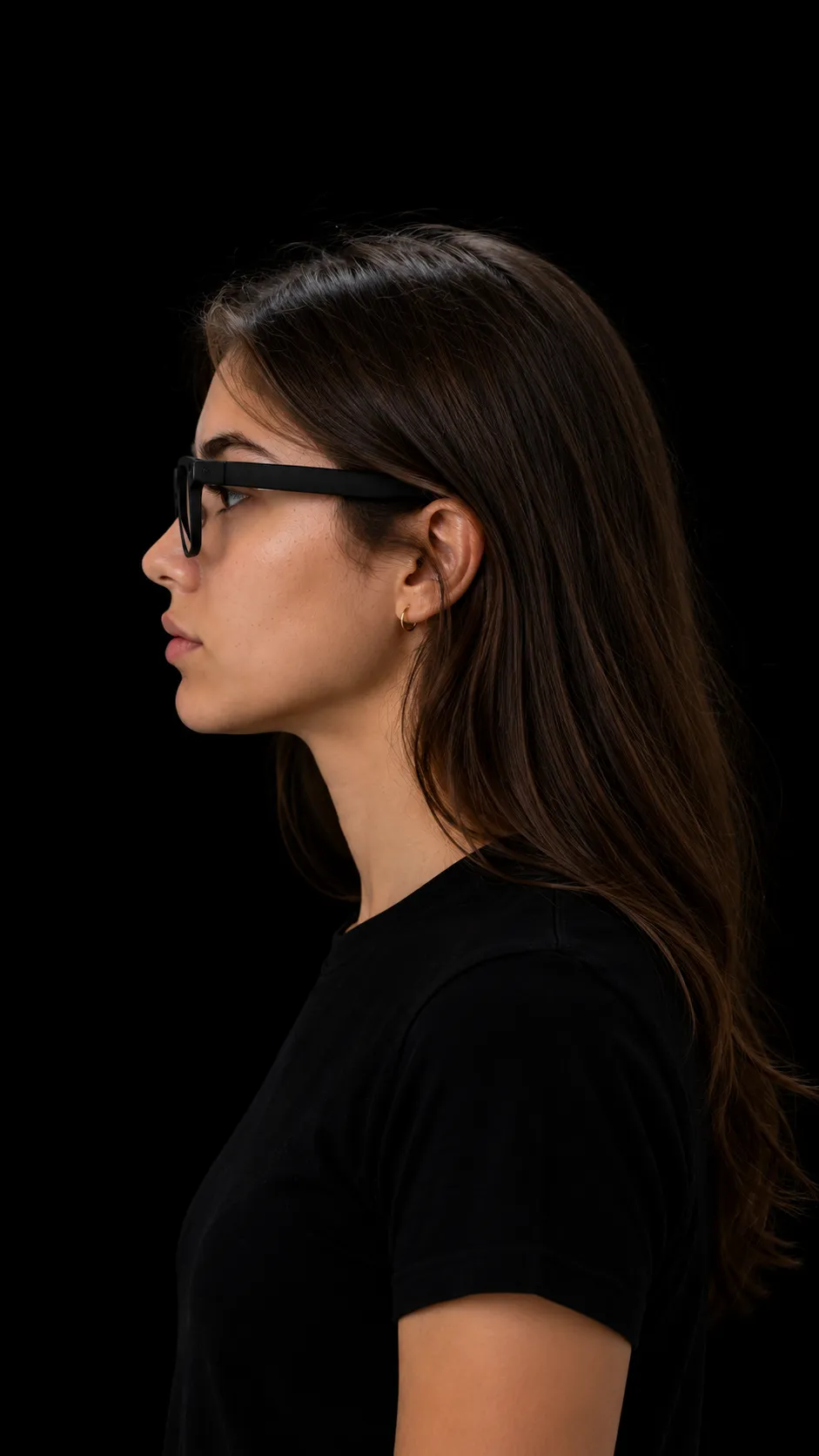 Iris glasses, left profile